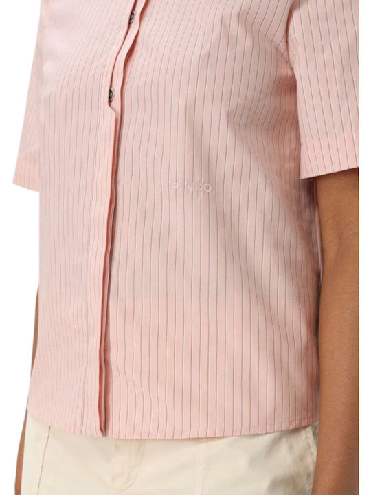 Innuendo Women's Striped Long Sleeve Shirt Pink