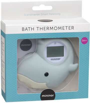 Mininor Digital Bath Thermometer Whale 0°C - 50°C Light Blue