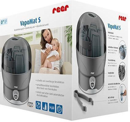 Reer Electric Baby Sterilizer For 6 Baby Bottles Grey