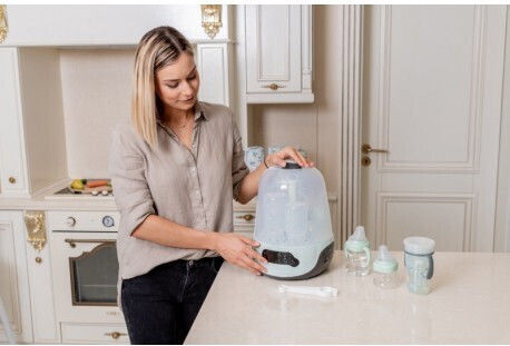 Kikka Boo Twill Electric Baby Sterilizer for 6 Bottles Mint