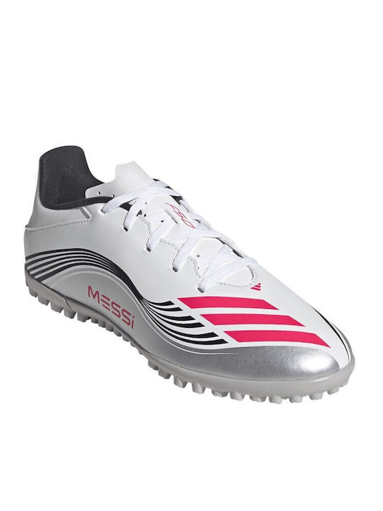 adidas F50 Messi Club Футболни Обувки с Гумена Подметка Бял