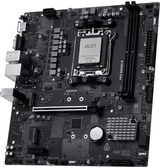 MSI PRO B840M-B Motherboard Micro ATX με AMD AM5 Socket 7E76-002R