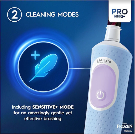 Oral-B Vitality Pro Children's Electric Toothbrush with Chronograph for 3+ Years Frozen with Replacement Heads