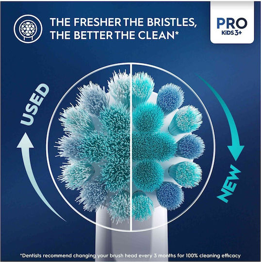 Oral-B Vitality Pro Children's Electric Toothbrush with Chronograph for 3+ Years Frozen with Replacement Heads