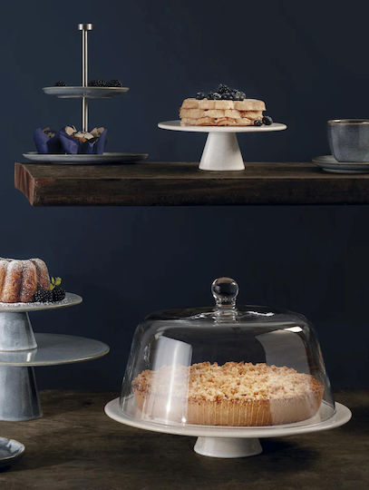 Asa Lid for Cake Stand made of Glass 32cm in White Color 1pcs