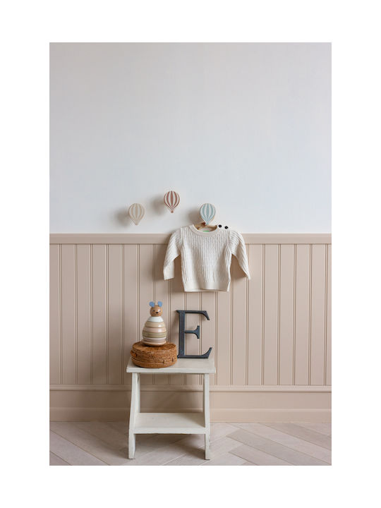 Cam Cam Copenhagen Wooden Kids Wall Hanger with Hooks Blue