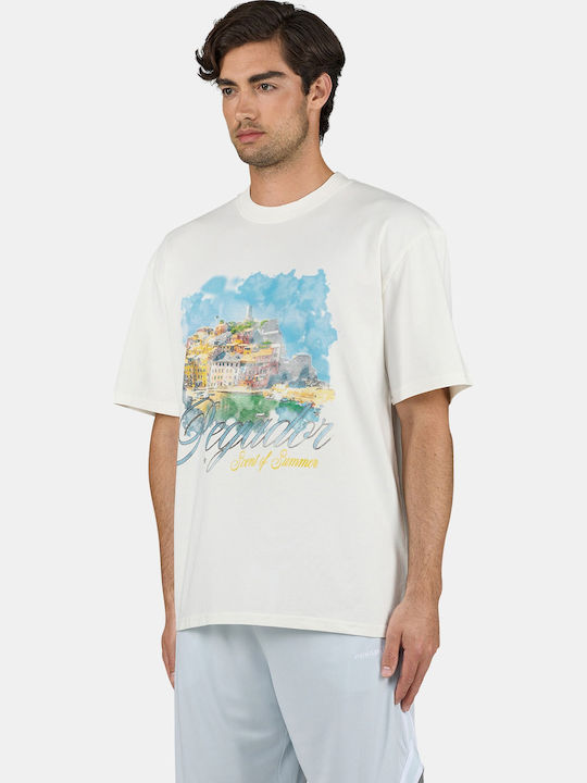 T-shirt Washed Unbleached
