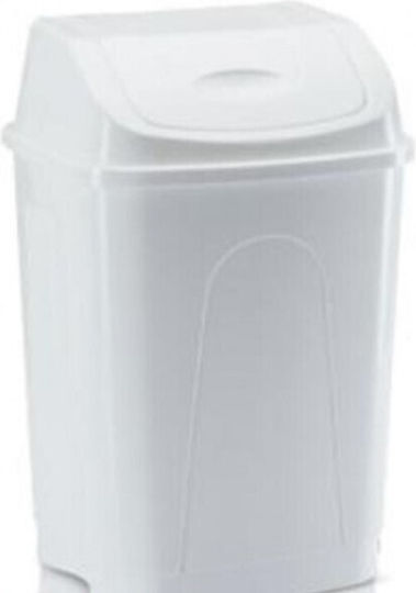 Asil Κάδος Απορριμμάτων Πλαστικός Λευκός 7.5lt Asil Κάδος Απορριμμάτων Πλαστικός Λευκός 7.5lt
