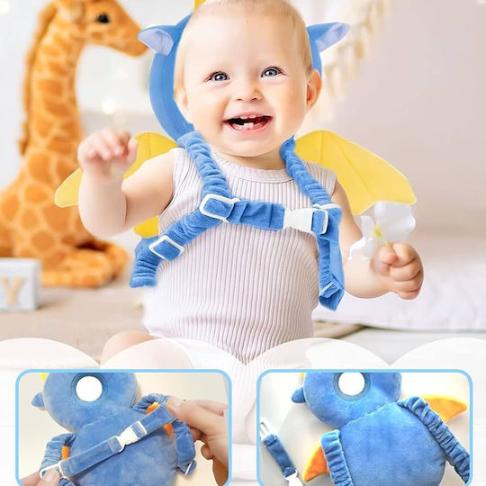 Giggles & Co. Velvet Προστατευτικό Κεφαλής από Ύφασμα σε Μπλε Χρώμα