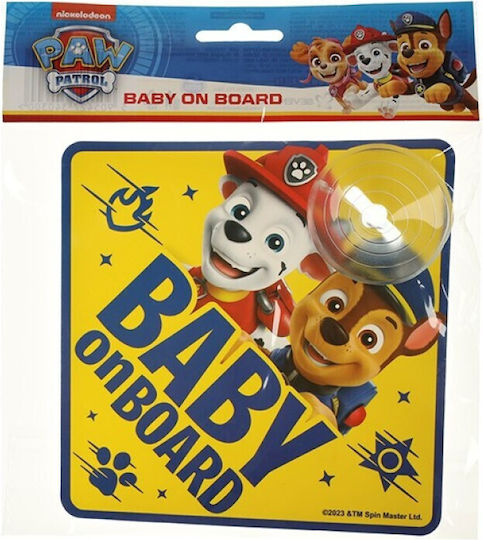 Σήμα Baby On Board Βεντούζα Paw Patrol 34030
