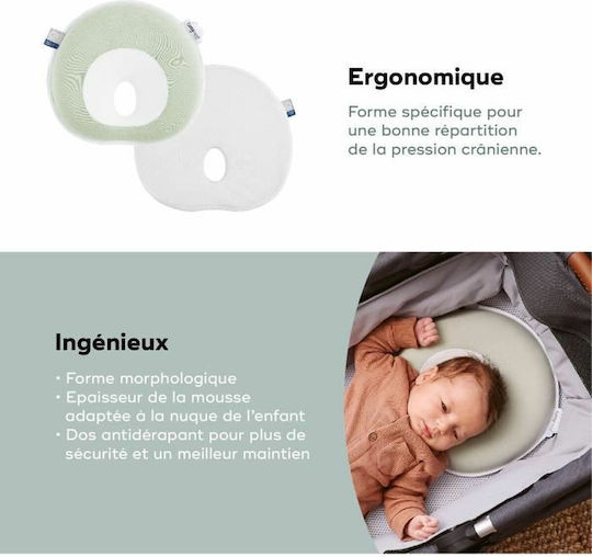Babymoov Baby Plagiocephaly Pillow Fresh Sage Green