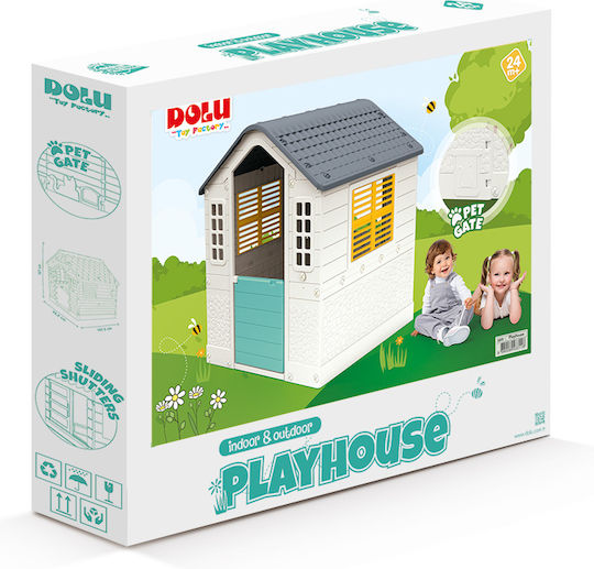 Dolu Multifunctional Kids Playhouse Garden White 95x87.5x109cm