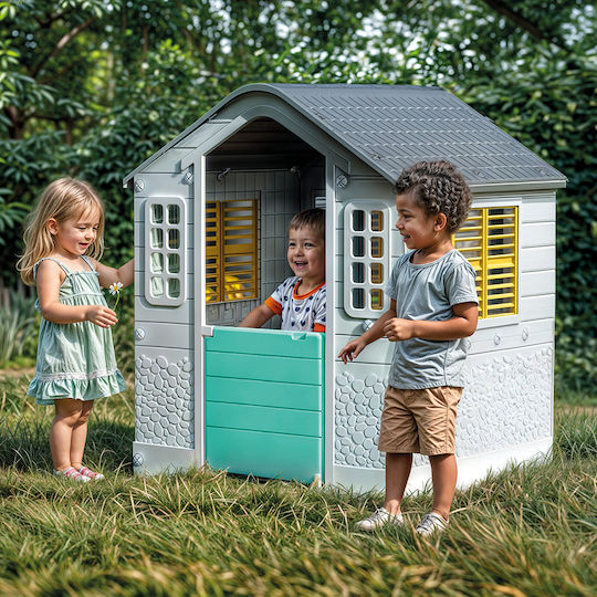 Dolu Multifunctional Kids Playhouse Garden White 95x87.5x109cm