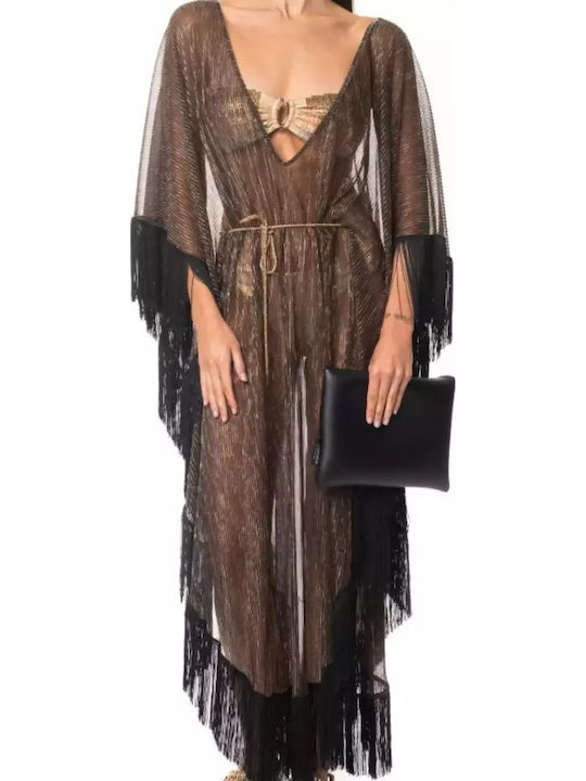 Acquadicocco Damen Maxi Kaftan Strand Braun