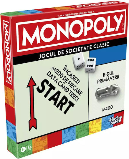 Joc de Societate Monopoly Classic pentru 2-6 Jucători 8+ Ani Hasbro