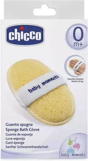 Chicco Baby Bath Sponge Baby Moments Beige 1pcs