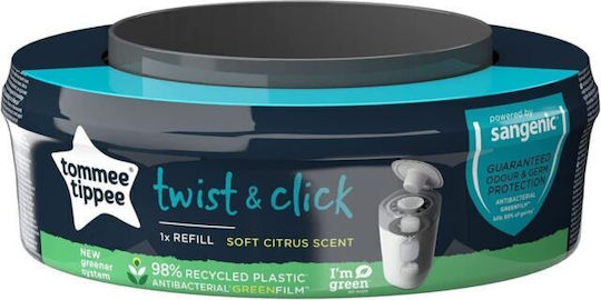 Tommee Tippee Twist & Click Replacement Bag for Bin White