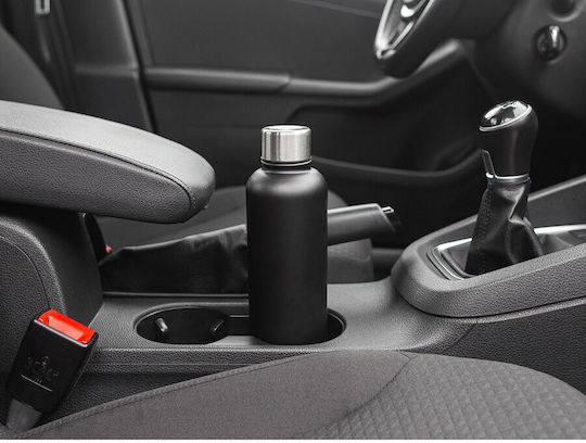 N'Oveen Μπουκάλι Θερμός Ανοξείδωτο 500ml Black Mat