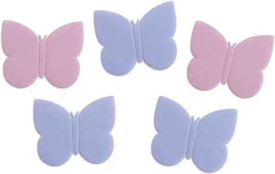 Dimitracas Accesorii Pentru Baie Pentru Bebeluşi Covorașe De Baie Antiderapante Farfala Multicolore 5 Bucăți