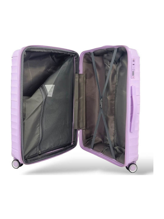 Ormi Ormi Hard Lila Travel Suitcases Max Height 75cm with 4 Wheels Set of 3