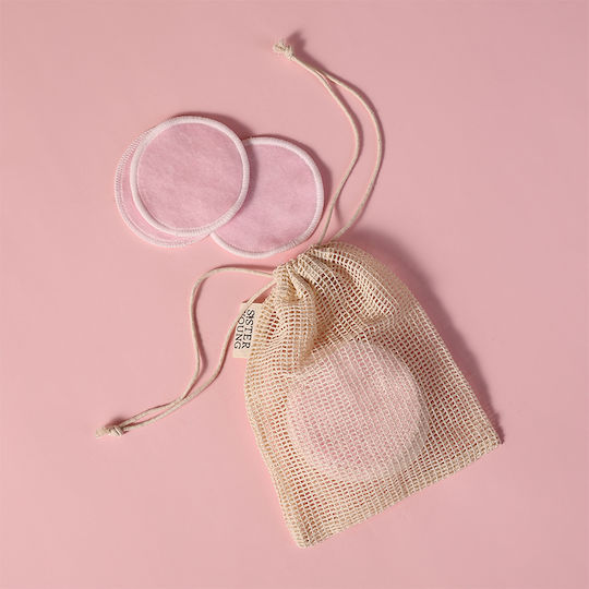 Sister Young Snap Reusable Cloths Αφαίρεσης Μακιγιάζ Προσώπου