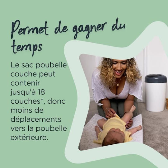 Tommee Tippee Simplee Coș De Gunoi Pentru Păpuși Alb 7 Bucăți