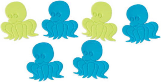 Dimitracas Baby Rutschfeste Badematten & Aufkleber Octopus Mehrfarbig 5 Stück