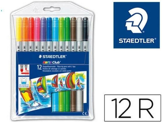 Staedtler Fiber Pen Zeichenstifte Zeichnung Wasser mit Doppelspitze Set 18 Farben