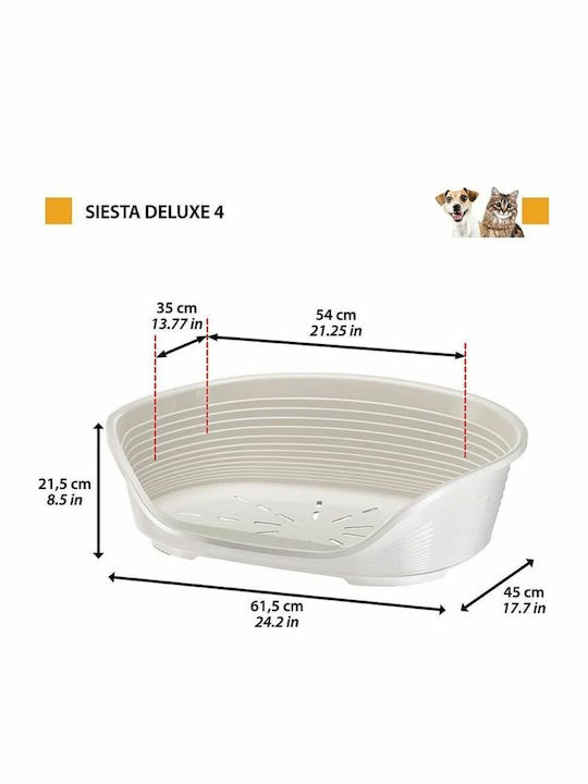 Ferplast Siesta Deluxe Sofa Hundebett Burgundisch 61.5x45cm.