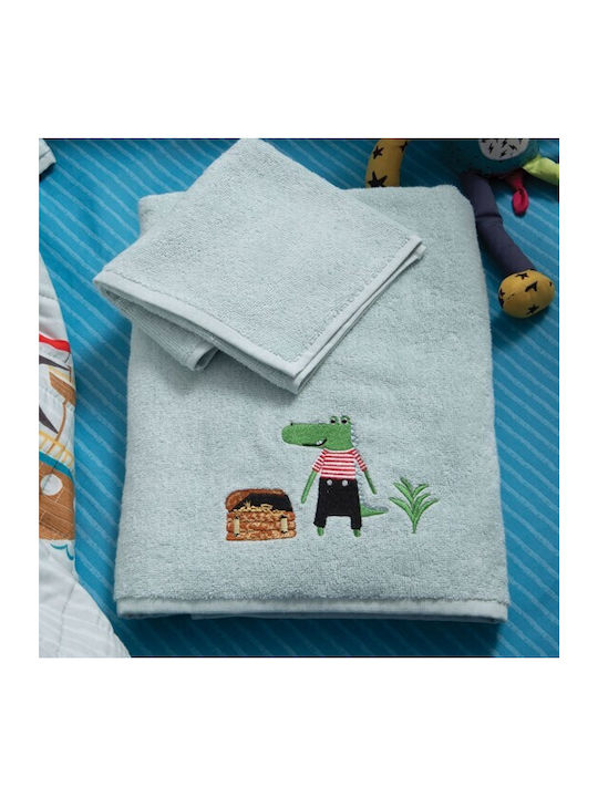 Nef-Nef Homeware Set Babyhandtücher 2 Stück Aqua Party on Island Gewicht 420gr/m² 035176