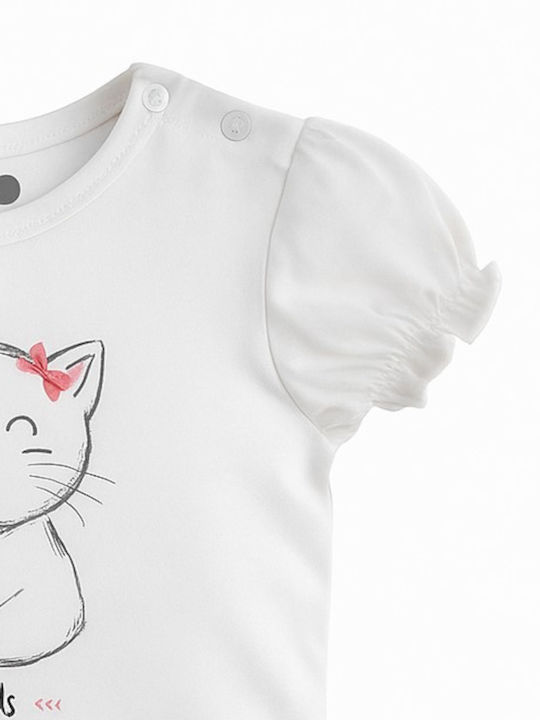 Kids Top Short-sleeved White