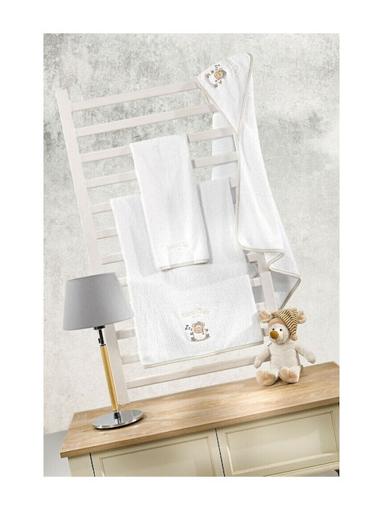 Saint Clair Set de prosoape pentru copii 2pcs Aldo Albe