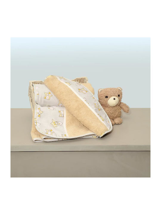 Oliver Baby Σετ Πετσέτες Εμπριμέ 2 Τεμ Σχ΄΄εδιο 210 100% Βαμβάκι 450 Γρμ Τμ 30χ50 70χ120 Ελληνικής Ραφής