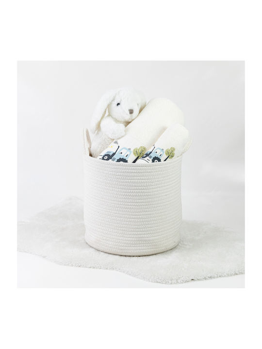 Borea Set of baby towels 2pcs Trucky White