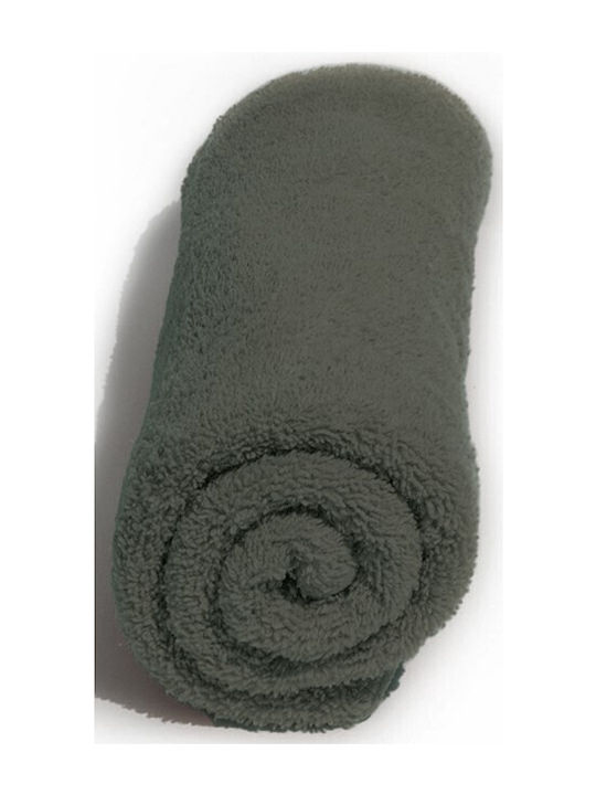 Carbotex Βρεφική Πετσέτα Προσώπου/Χεριών Γκρι 30x50cm