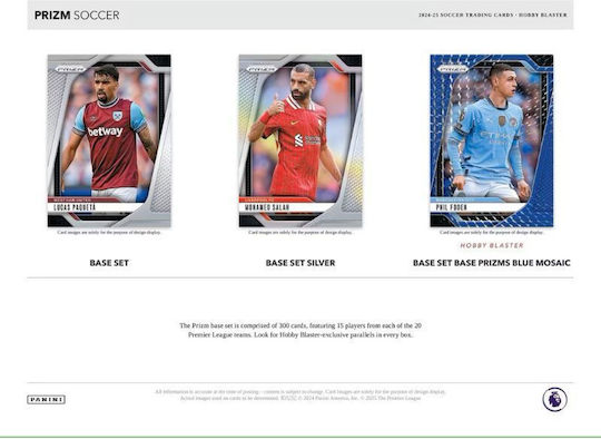 Panini 2024-25 Prizm Premier League Soccer Epl Retail Box 24 Packs