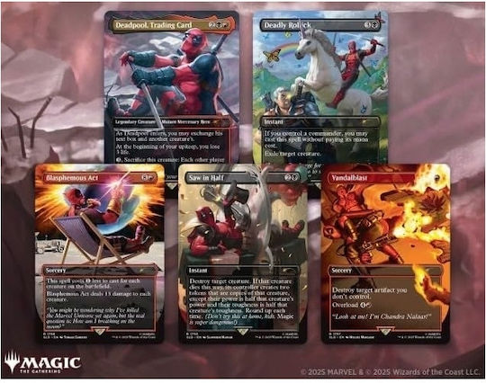 MTG Secret Lair x Marvel’s Deadpool Foil Wizards of the Coast Magic The Gathering - Secret Lair X
