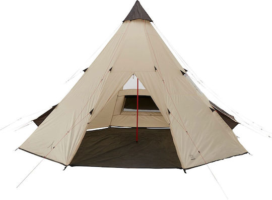Grand Canyon Black Falls 8 Camping Tent Teepee Black 4 Seasons For 8 People 500x500x300cm