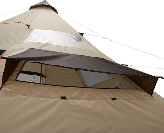 Grand Canyon Black Falls 8 Camping Tent Teepee Black 4 Seasons For 8 People 500x500x300cm