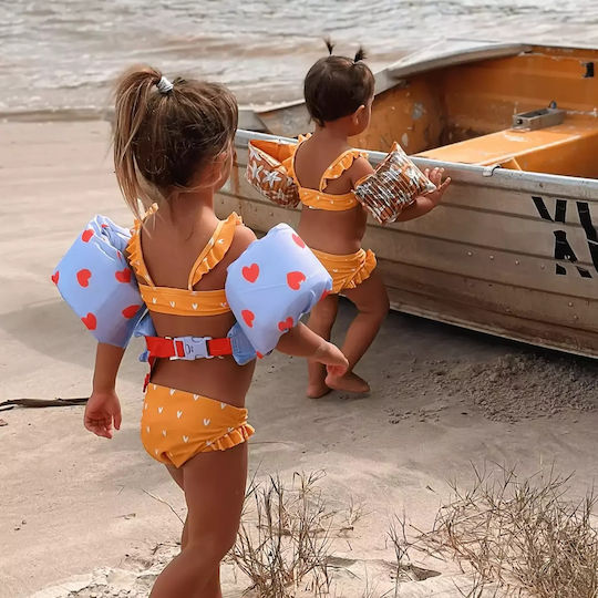 Swim Essentials Swimming Armbands from Foam 2-6 years with Chest Support Flower Hearts