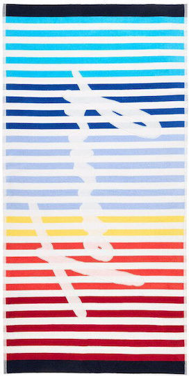Tommy Hilfiger Delight Cotton Multicolour Beach Towel 170x90cm