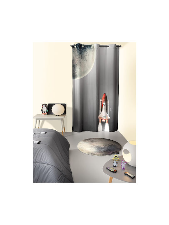 Saint Clair Kids Grommet Top Curtain Space Gray 1752030221003 160x240cm