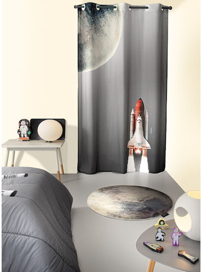 Saint Clair Perdea pentru Copii Space cu Capsatoare Gri 1752030221003 160x240buc