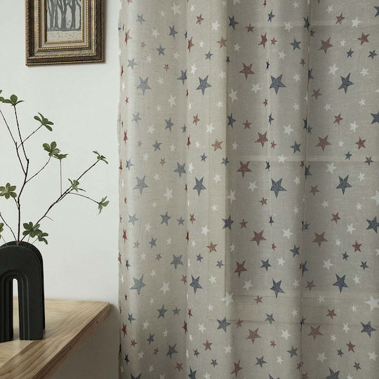 Beauty Home Παιδική Κουρτίνα με Τρουκς Beige 280x280εκ.