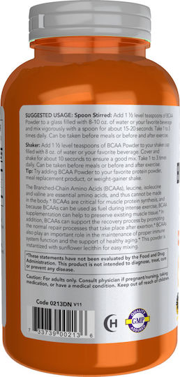 Now Foods Branched Chain Amino Acid 340gr Unflavoured