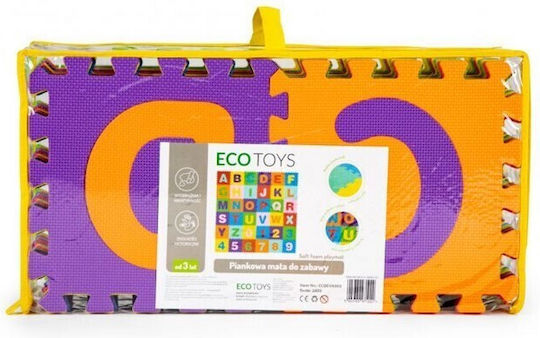 Ecotoys Puzzle de podea educativ pentru copii Covor Mare-Puzzle cu litere 36buc
