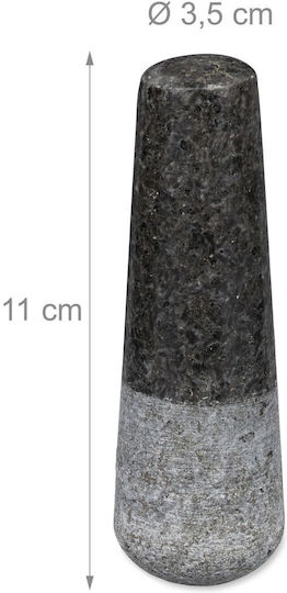 Relaxdays Granite Mortar 8.5x8.5cm