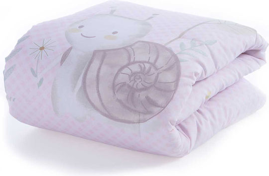 Nef-Nef Homeware Bettdecke Für Krippe Baumwolle Rosa Niedliche Schnecke 110x140cm
