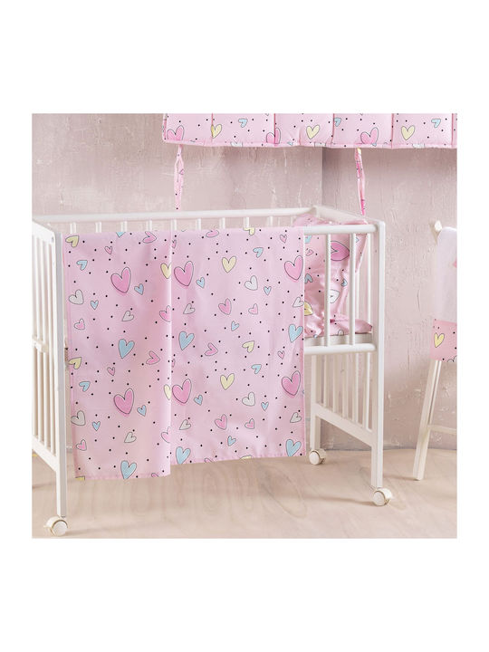 Rythmos Pop Hearts Πάπλωμα Κούνιας Πολύχρωμο 110x150cm