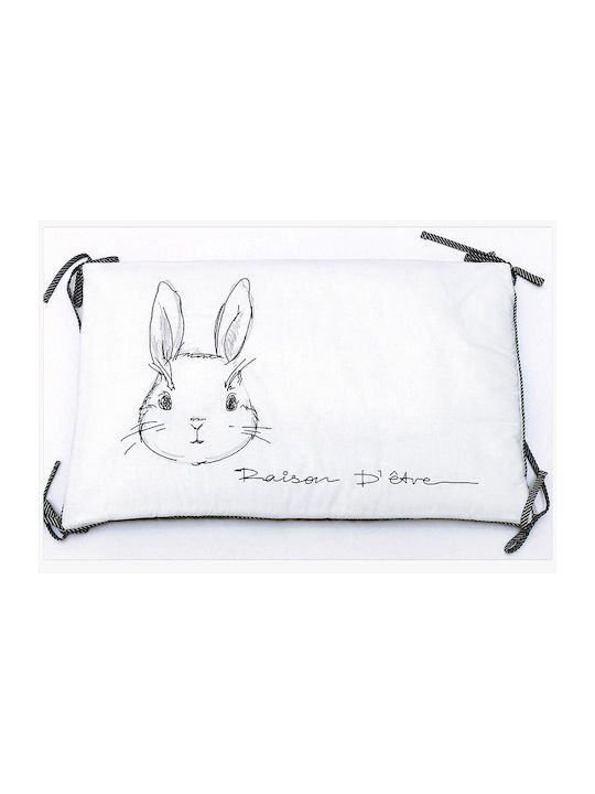 Raison D' Etre Пухено одеяло За Количка Памук Rabbit De Niro Сив 120x160см